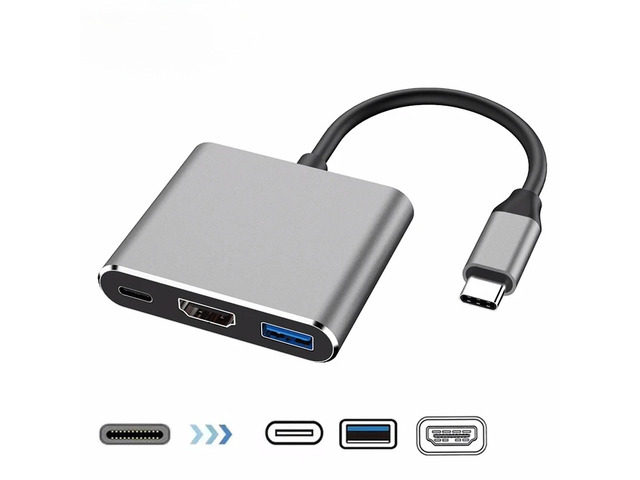 4 in 1 2 in 1 Type C to Dual Video Output Extend Splitter PD USB HUB 4k Multi Displayer Converter Support For Fast Charging