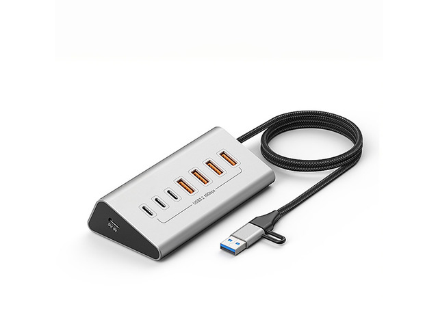 10Gbps 7 In 1 Docking Station USB 3.2 GEN 2 HUB Data Transfer Adapter USB Splitter Computer Accessories For PC Laptop