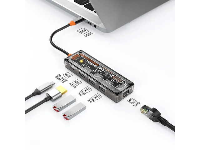 usb c hub Type-C to USB3.0 Video Output USB-C Data2.0 SD TF hub docking station for Type-C Laptop, Type-C Phone, Type-C Phone, Type-C Laptop