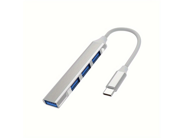 4-Port USB Hub Type C Extender Splitter Adapter OTG Docking Station for Type-C Laptop PC Laptop - Phone Charging Compu