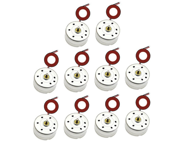 Generic for 10Pcs 1.5V 3V 6V 7000rpm Small R300C Micro DC Generator Mini Electric Motor with Wire for DIY Toys Wind Turbine Generator