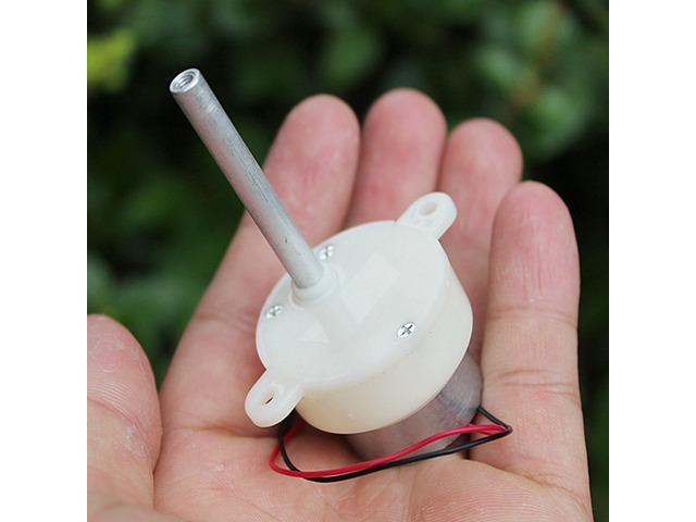 Generic for Mini 300 Gear Motor DC 6V-12V 7.2V 9V 10RPM Slow Speed Reducer Long Shaft Gearbox Reversal Small Electric Toy Stage CW CCW