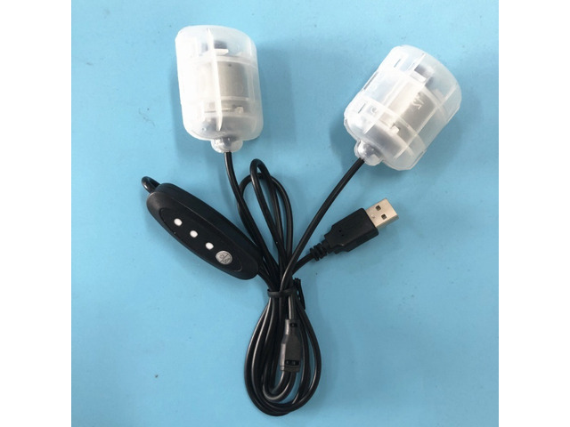 Generic for DC5V USB Vibrating Dual Motors 3 Speed Regulator Massage Device Frog Breeding Vibration Motor Waist Belt Parts with 1.1m Cable