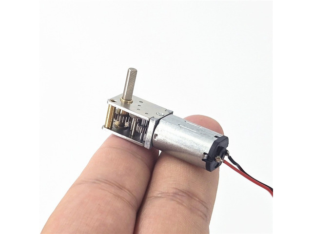 Generic for DC 3V 5V 6V 12RPM Mini N30 Gear Motor Single Long Shaft Slow Speed High Torque Worm All Metal gearbox Motor Right Angle Robot
