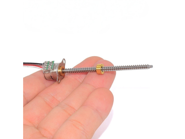 Generic for DC 5V 2-phase 4-wire Micro 10mm Stepper Motor Mini 50mm Stroke Long Linear actuator Stepper motor Screw Block Nut Rod