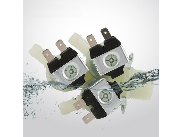Generic for 3 Way Water Inlet N/C Normal Closed Electric Solenoid Valve AC 220V G3/4 Electric Solenoid Valve Electric Valve Solenoid Valve