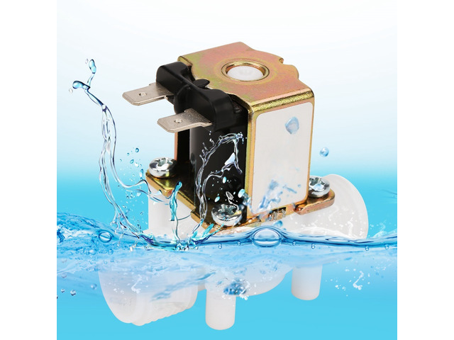 Generic for 12V G1/2' NC Plastic Electrical Inlet Solenoid Water Valve for Water Dispense N/C Solenoid Valve 1/2 Solenoid Valve Water Valve