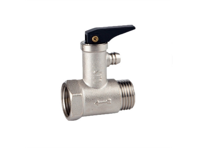 Generic for 1PC M1/2' to F1/2' Brass Chrome Finished safety Valve 0.7MPa Water Heater Safety Valve DN15 Pressure Relief Valve