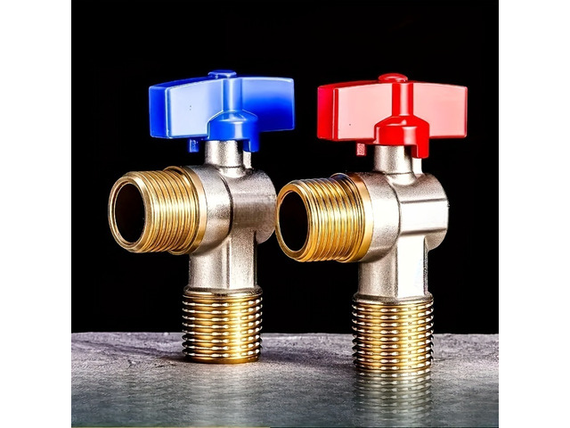 Generic for 2Pcs Upgraded Copper Ball Valve Leakproof Full Opening Smooth Flow Water Shutoff Valve Home Industrial Pipeline Use