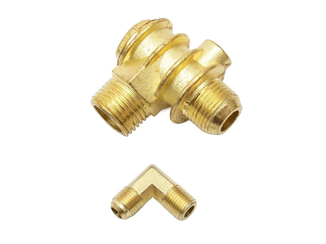 Generic for 3-Port Check Valve Brass Male Threaded Workshop Replacement Air Compressor Check Valve