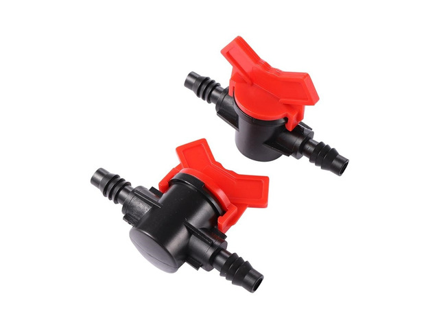 Generic for 3/8 Inch Hose Valve Barbed Straight-through Balve two-way Valve Ball Valve shut-off Valve For 8mm/11mm Hose Pipe Fittings 1 Pc
