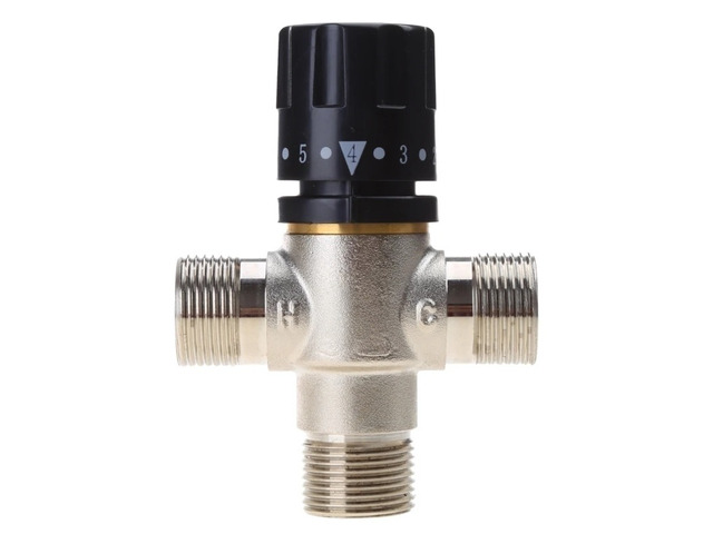 Generic for 3-Way DN20 Thermostatic Mixing Valve 3/4 Inch Solar Water Heater Valve Regulating Temperature Control Valve