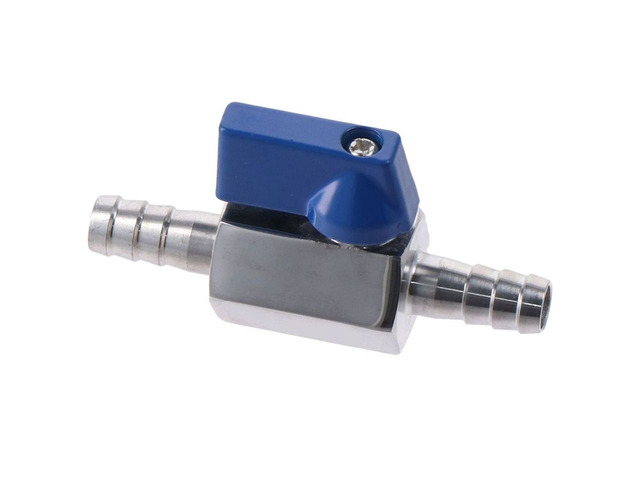 Generic for High Pressure Resistant 3/8' Barb ball valve 304 Stainless Steel Mini Ball Valve Silver Mini Ball Valves Water Gas Fuel