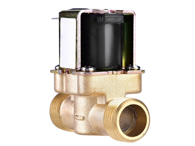 Generic for 1/2' AC 220V Normally Closed Brass Electric Solenoid Magnetic Valve For Water Control AC Water Valve Electric Valve Water Valve