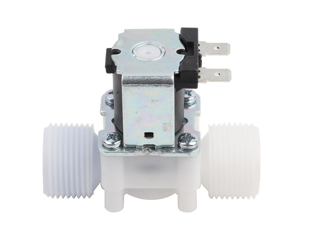 Generic for DC 12V DN20 G3/4' Plastic Electromagnetic Valve Normally Closed Water Inlet Switch N/C Solenoid Valve