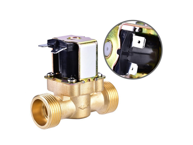 Generic for 3/4' DC 24V Normally Closed Brass Electric Solenoid Magnetic Valve For Water Control DC Water Valve Electric Valve Water Valve