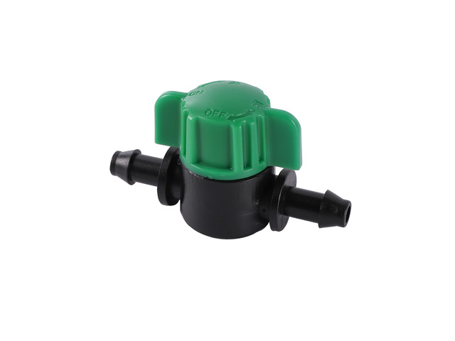 Generic for 5Pcs Mini Valve With 4/7mm Hose Garden Irrigation Barbed Water Flow Control Valve Agriculture Tools Drip Irrigation Fittings