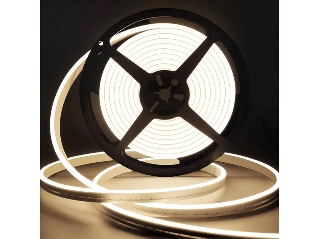 LED Strip Lights 32.8ft,Neutral White Dimmable Neon Rope,Waterproof Flexible, Silicone, 1.96in/Cut, Connectable, 4500K, 24V Neon Sign for Bedroom,...