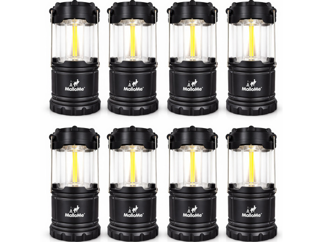 LED Camping Lantern, Battery Powered Lanterns for Power Outages, Portable Hanging Collapsible Camping Lights for Outdoor, Home, Emergency,...
