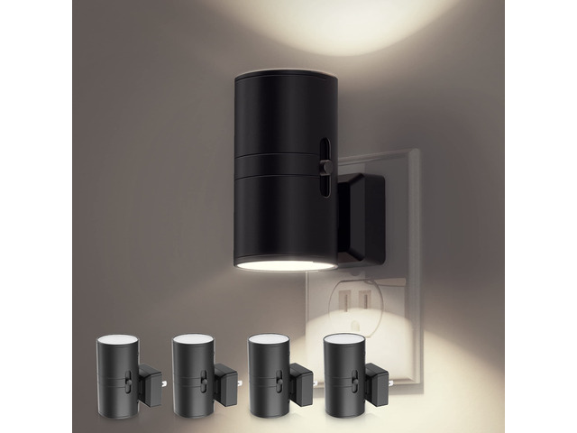 Night Light, Bright Night Light, Night Lights Plug into Wall 5000K Daylight White, Dimmable Nightlights with Light Sensor, Decorative Nightlight...