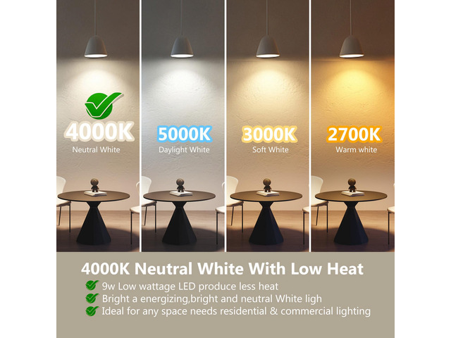 BR30 LED Light Bulbs Indoor Flood Light 65W Equivalent, Neutral White 4000K, 12Pack Dimmable Recessed Bulb for Bedroom Kitchen Living Areas, E26...