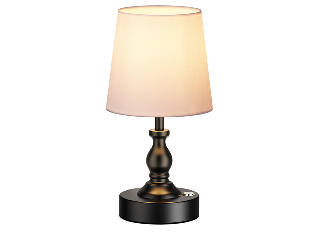 Mini Cordless LED Table Lamp, 5200mAh Rechargeable Battery Operated Lamp, 3-Level Brightness, Touch Dimmable Desk Lamp, Bedside Night Light for...
