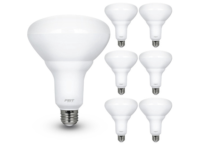 BR40 LED Light Bulbs, 65W Eq, Dimmable, Soft White 6 Pack 2700K Soft White, 850 lumens, E26 Base, CRI 80, 10 Year Life, Damp Rated, UL Listed,...