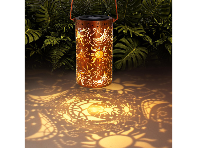 Birthday Gifts for Women Mom Grandma Wife, Solar Lanterns Outdoor Waterproof, Metal Hanging Lights Garden Decor, LED Decorative Lantern for Patio...