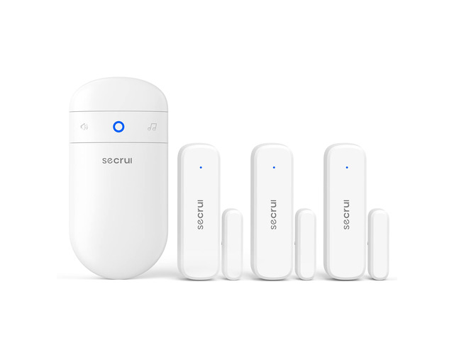 Door Chime, Door Alarm When Opened for Home/Business Office/Bedroom Entering, 3-Sensor + 1-Receiver with 500FT Wireless Range,58 Chimes,5-Volume...
