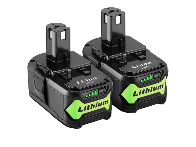 2 Packs 6.0Ah 18V Battery Replacement for Ryobi 18V Lithium-Ion Battery, Compatible with Ryobi 18 Volt Batteries Cordless Power Tools