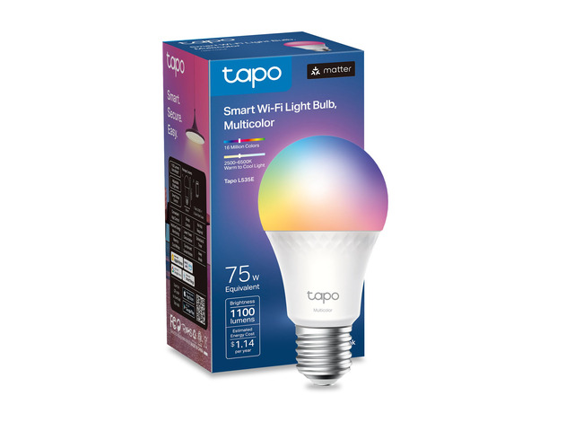 Multicolor Dimmable Smart Light Bulbs, L535E, A19 E26, 1100LM Matter-Certified, 16M Colors RGBW LED, High Brightness(75W Equivalent), CRI>90, Voice...