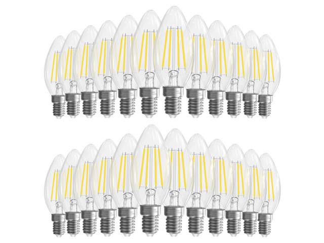 5000K Daylight E12 Candelabra Bulb, B10 LED Chandelier Light Bulbs, 24 Pack 40 Watt Equivalent E12 LED Bulb, Non-Dimmable Candelabra LED Bulb, LED...