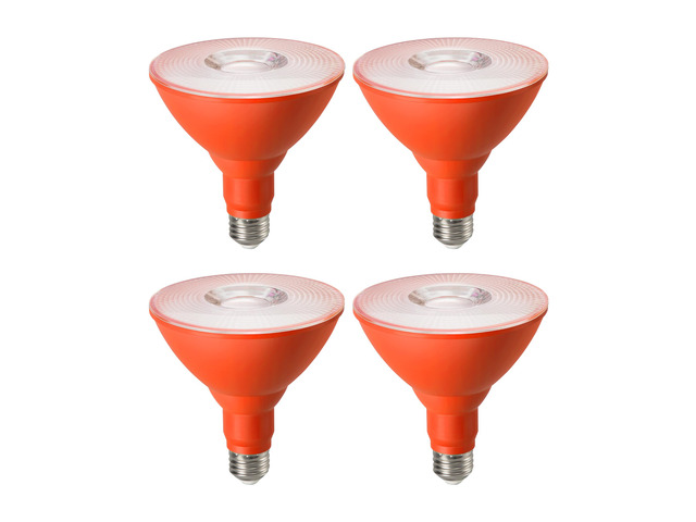 Halloween PAR38 LED Flood Orange Light Bulbs Dimmable 4 Pack 18W (120W Equivalent), IP65 Waterproof, E26 Base, 40° Beam Angle LED Light Bulb for...