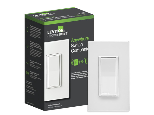 Decora Smart Switch Anywhere Companion, Add Wire-Free 3-Way/4-Way/5-Way On/Off Control to Decora Smart Wi-Fi Switches, DAWSC-1RW, White