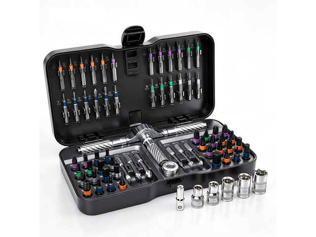 Ratchet Screwdriver Set, magnetic Screwdriver sets, S2 Steel Bits, DIY Combination Flexible Shaft, Suitable for Furniture Assembly, Precision...
