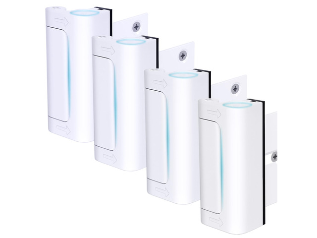 4 Pack Door Reinforcement Lock, Home Security Door Lock, Child Proof, White Door Safety Lock for Front Door, Toddler Proof Door Latch for Entry...