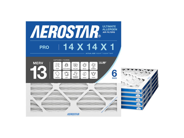 Air Filter 16x20x1 MERV 11 AC Filter, HVAC, Furnace Filter, 6 Pack ACTUAL SIZE (15.50 x 19.50 x 0.75) AC Filter, Furnace Filter, Dust, Pet Dander,...