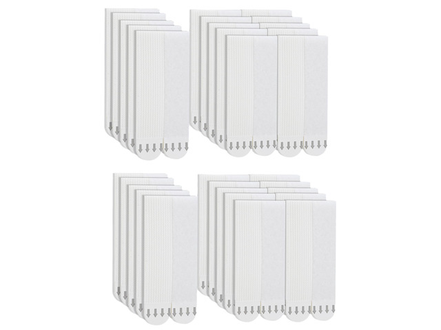Medium Picture Hanging Strips Heavy Duty, 40-Pairs(80 Strips) Sticky Picture Hangers for Walls No Damage Wall Picture Hangers Without Nails Refill...