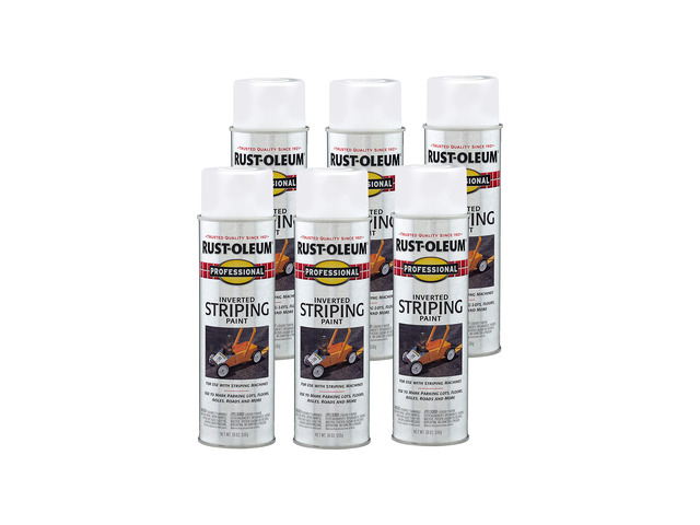 Professional Inverted Striping White Spray Paint Parking Lot Striping, Athletic Field Marking, High Visibility Lines, Upside Down Spray System,...