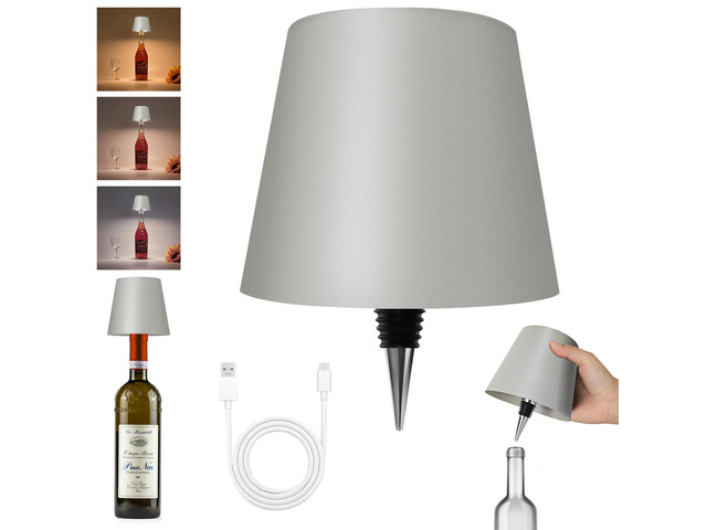 2026 New Wireless Bottle Lamp - LED Bottle Lights for Liquor & Wine Bottles Cordless Lampshade, Whiskey Bottle Top Light, Bottle Stopper Night...