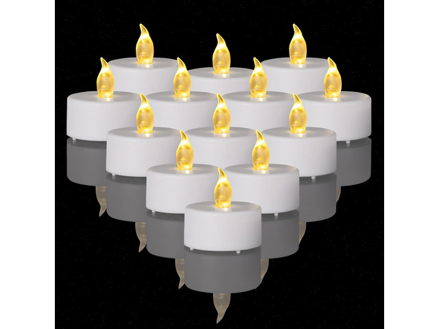 200PCS Flameless LED Tea Lights Candles, Realistic and Bright Flickering Long Lasting 200Hours Battery-Powered, Ideal Party, Wedding,...