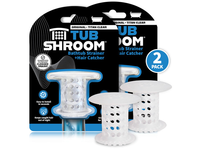 Bathtub Drain Hair Catcher In-Drain Tub Strainer & Clog Prevention Protector, Fits Standard 1.41.75 Tub Drains, Easy Clean, Captures Human & Pet...