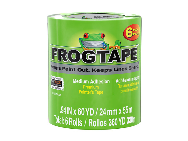 Multi-Surface Painter's Tape with PAINTBLOCK, 1 in Wide (0.94 in x 60 yd), Quick Stick Medium Adhesion, Premium Green Painters Tape Removes Clean,...