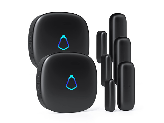 Door Chime, Wireless Door Open Contact Sensor Alarm with 500 FT Range, 58 Chimes and 5 Volume Levels for Business/Store/Home/Office When Entering,...