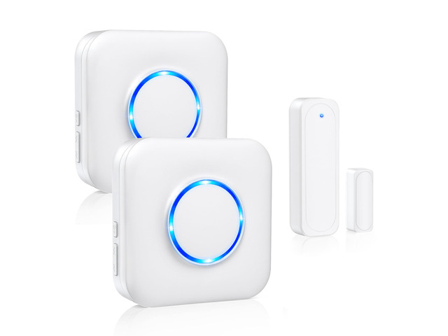 Door Chime When Door Opens, Doorbell Alarm for Home, Office, Store 600FT Long Range Open Door Bell with 58 Chimes & 5 Volume Levels. Ideal Entry...