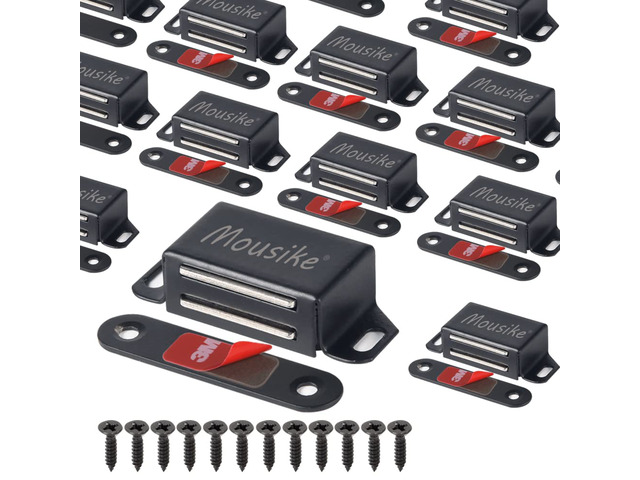 Cabinet Magnets 30lb Strong Catch for Kitchen Cupboard Door 16Pack Strong 30lb magnetic hold keeps cabinet,cupboard,wardrobe,closet,and drawer...
