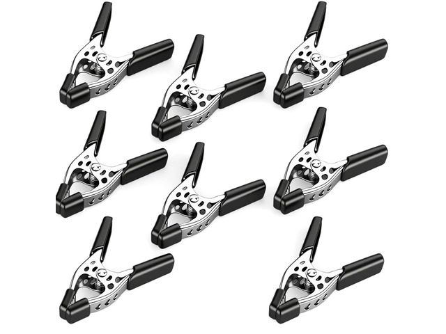 8-Piece 4' inch Spring Clamp, Heavy Duty Spring Metal Spring Clamps, 1.5'-inch Jaw opening