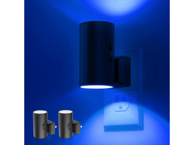 Calm Blue Night Light, Night Lights Plug into Wall, Dimmable Nightlight with Light Sensor, LED Nightlights for Bluey Home Decor, Party, Holiday,...