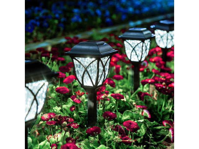8 Pack Solar Lights Outdoor Waterproof, LED Solar Garden Lights Outdoor Decorations, Garden Decor for Yard, Patio, Landscape, Planter, Walkway...