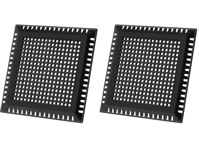 Hair Catcher/Drain Strainer/Shower Drain Cover for Bathroom Floor Drain, Stainless Steel and Silicone (Patented Product) (Pack of 2)